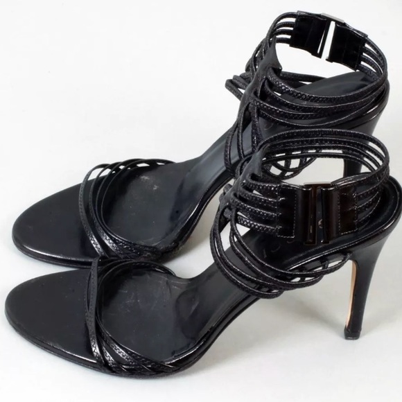 GUCCI Gladiator High Heels Bondage Strappy Leather - Picture 2 of 8